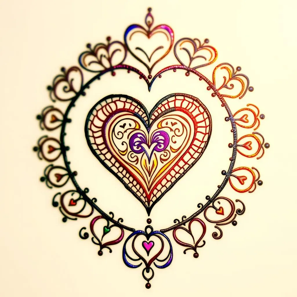 Creative Ideas and Variations for Your Easy Heart Henna
