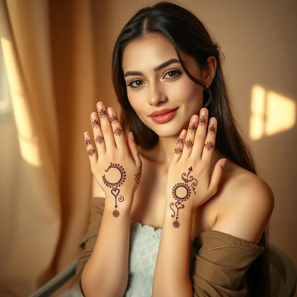 Simple Crescent Moon Henna Designs for Beginners