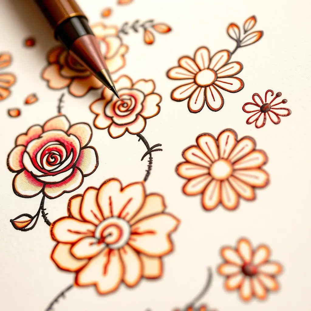 Simple Flower Henna Designs: Getting Started