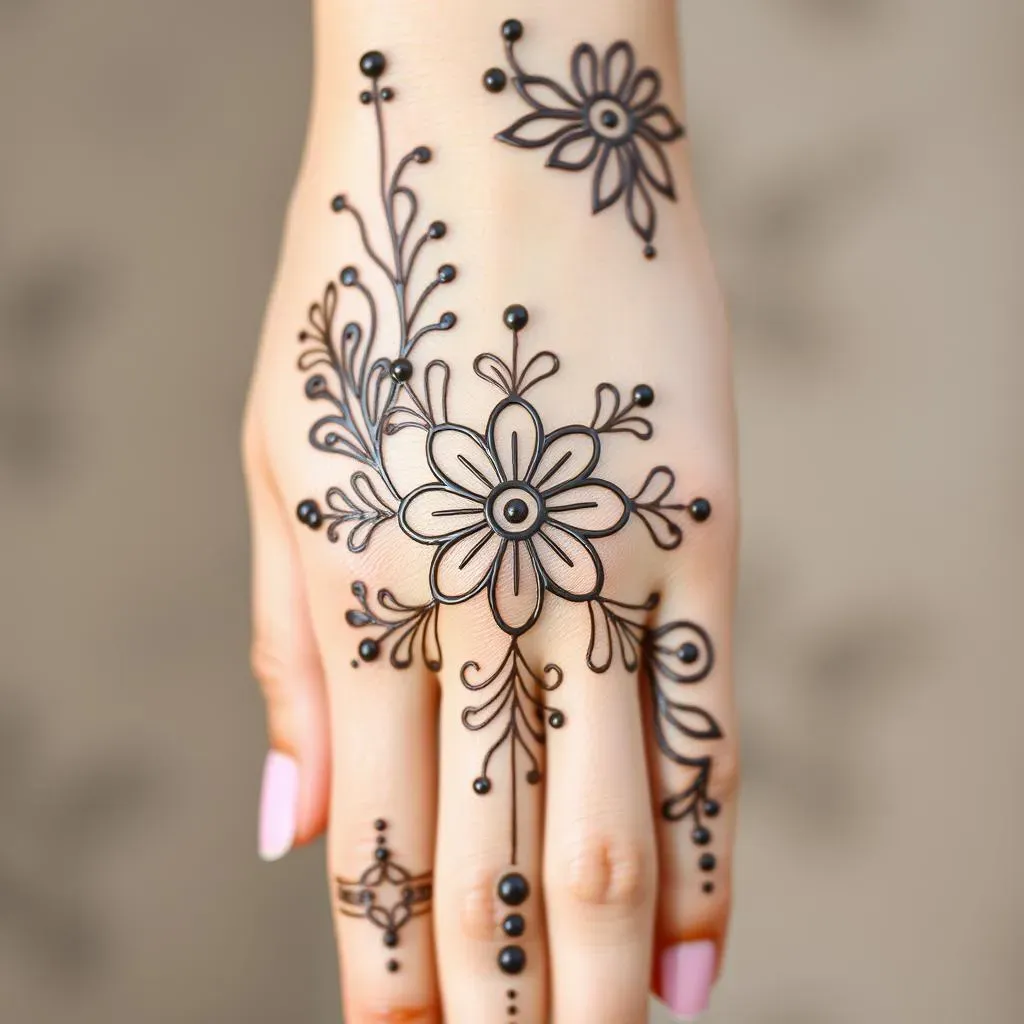 Simple Full Hand Henna Design Ideas