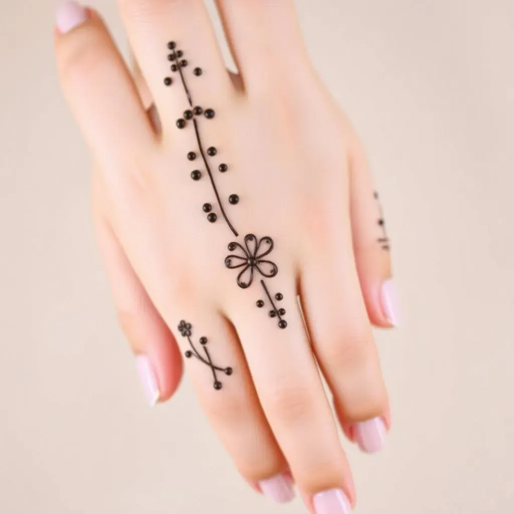 Simple Full Hand Henna Designs for Beginners
