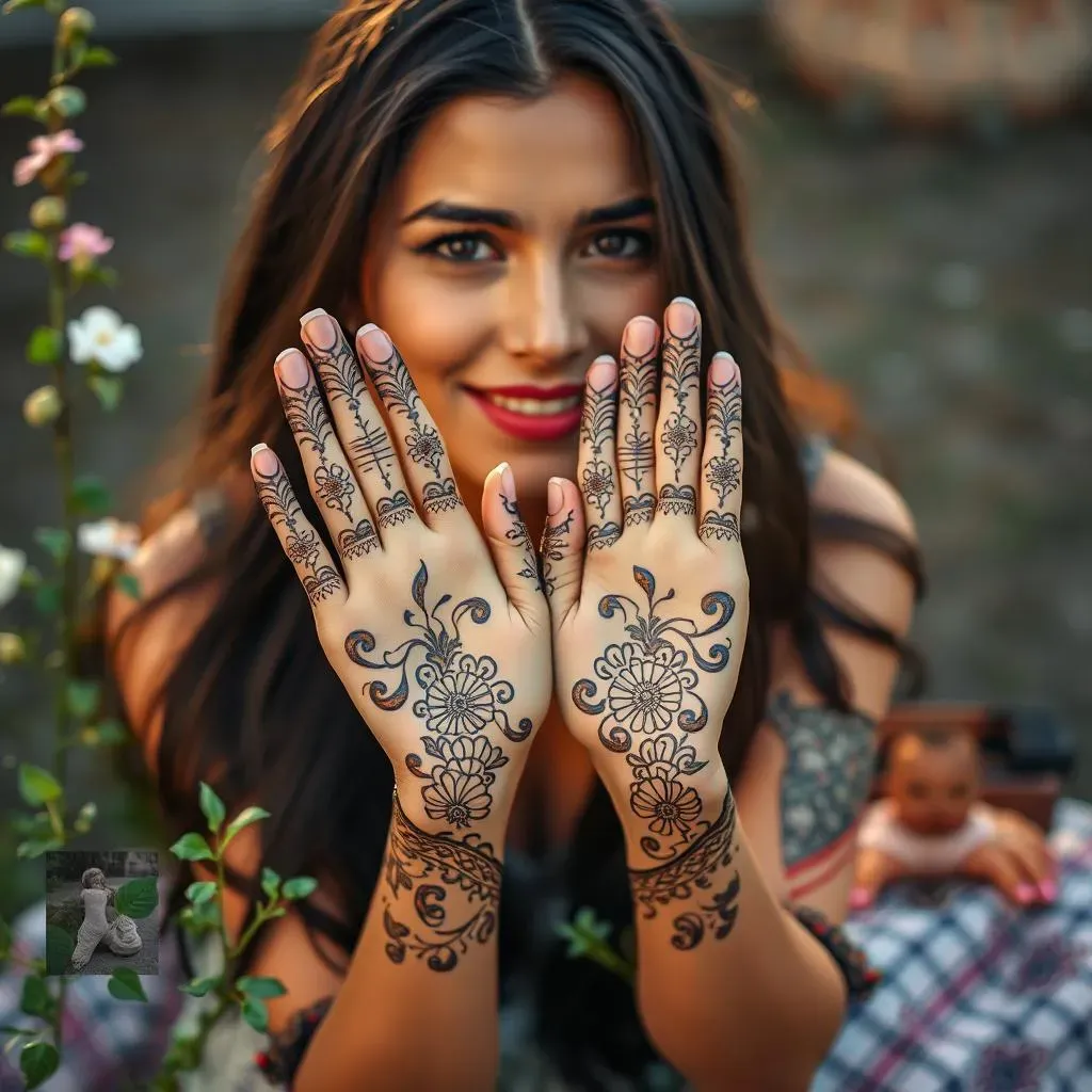 Simple Henna Patterns for Hands and Feet